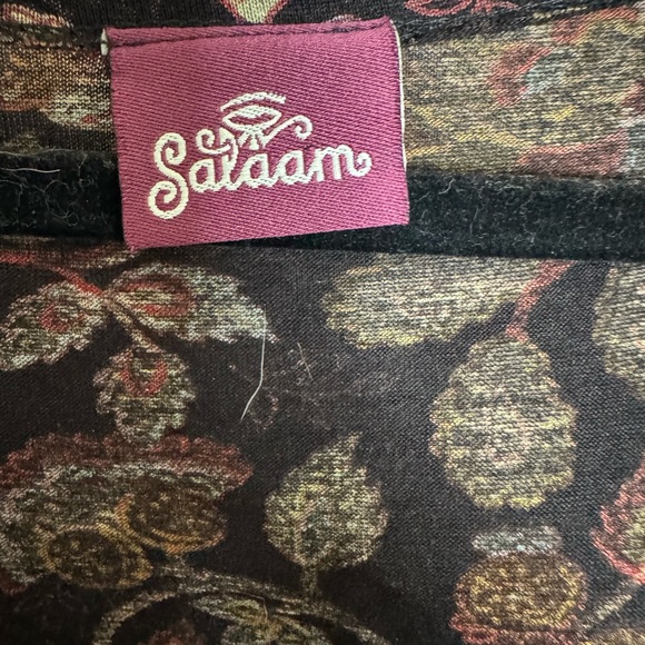 Salaam Floral V-Neck Midi Dress Size Medium - Picture 7 of 9